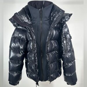 Boys Sam. Glacier puffer coat sz 12 black